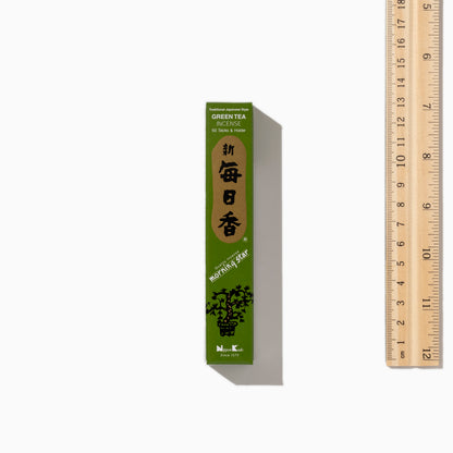 Morning Star GREEN TEA - Incense sticks and holder