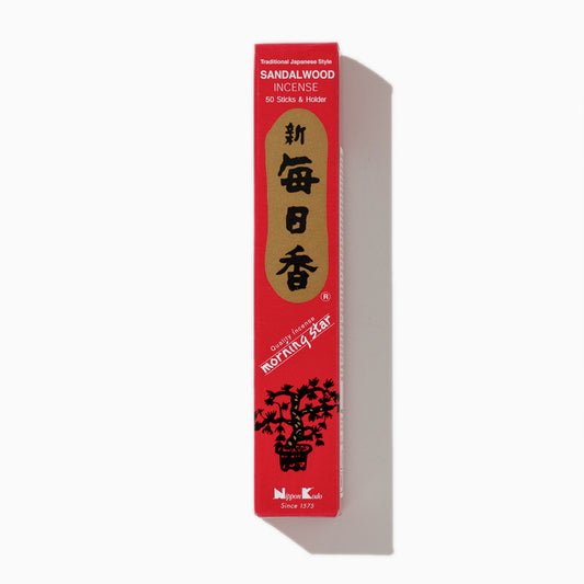 Morning Star SANDALWOOD - Incense sticks and holder