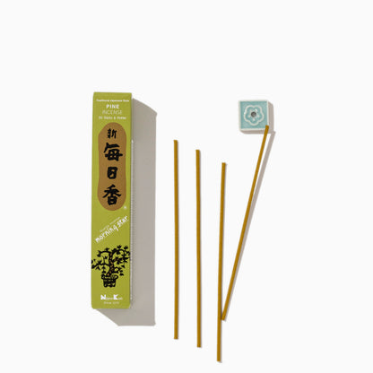 Morning Star PINE - Incense sticks and holder