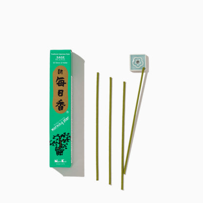 Morning Star SAGE - Incense sticks and holder