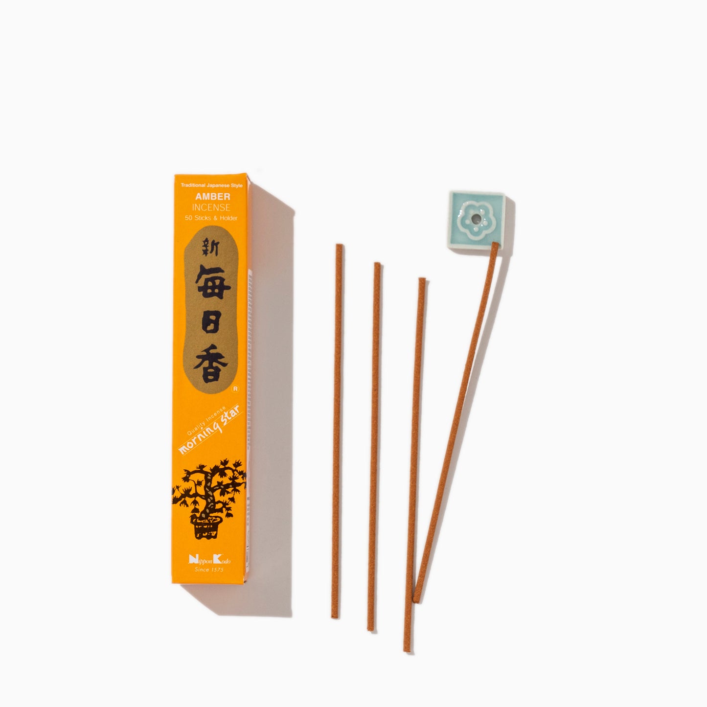 Morning Star AMBER - Incense sticks and holder