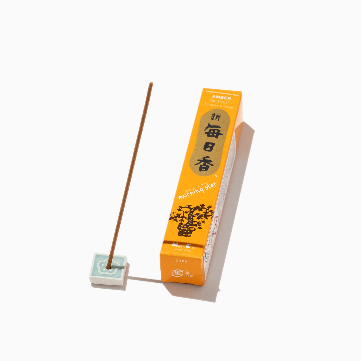 Morning Star AMBER - Incense sticks and holder