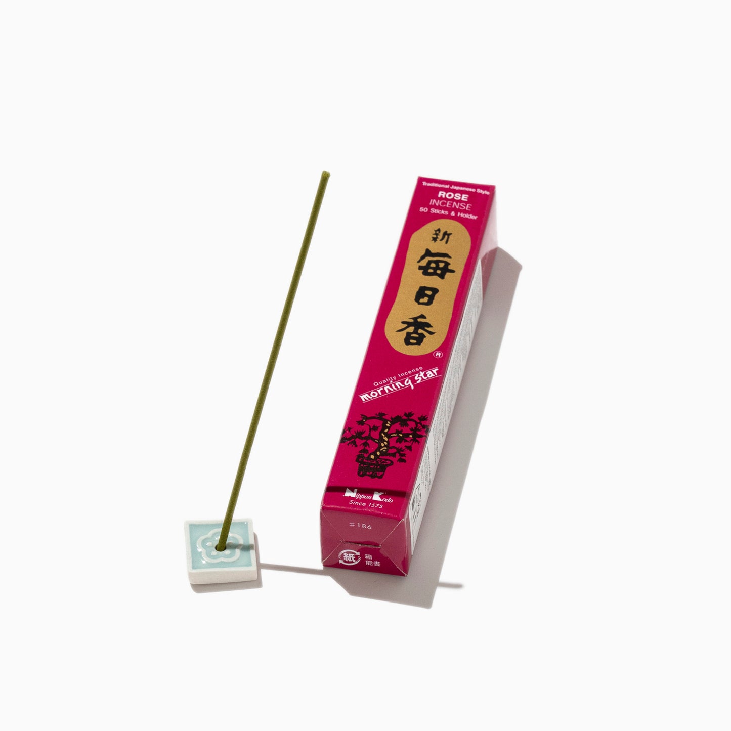 Morning Star ROSE - Incense sticks and holder