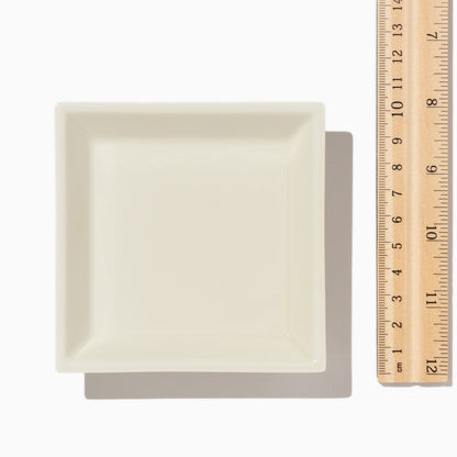 Cream Porcelain Incense Tray / Shoyeido